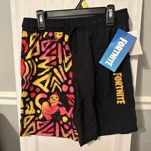 Fortnite boys size LARGE swim trunks NWT